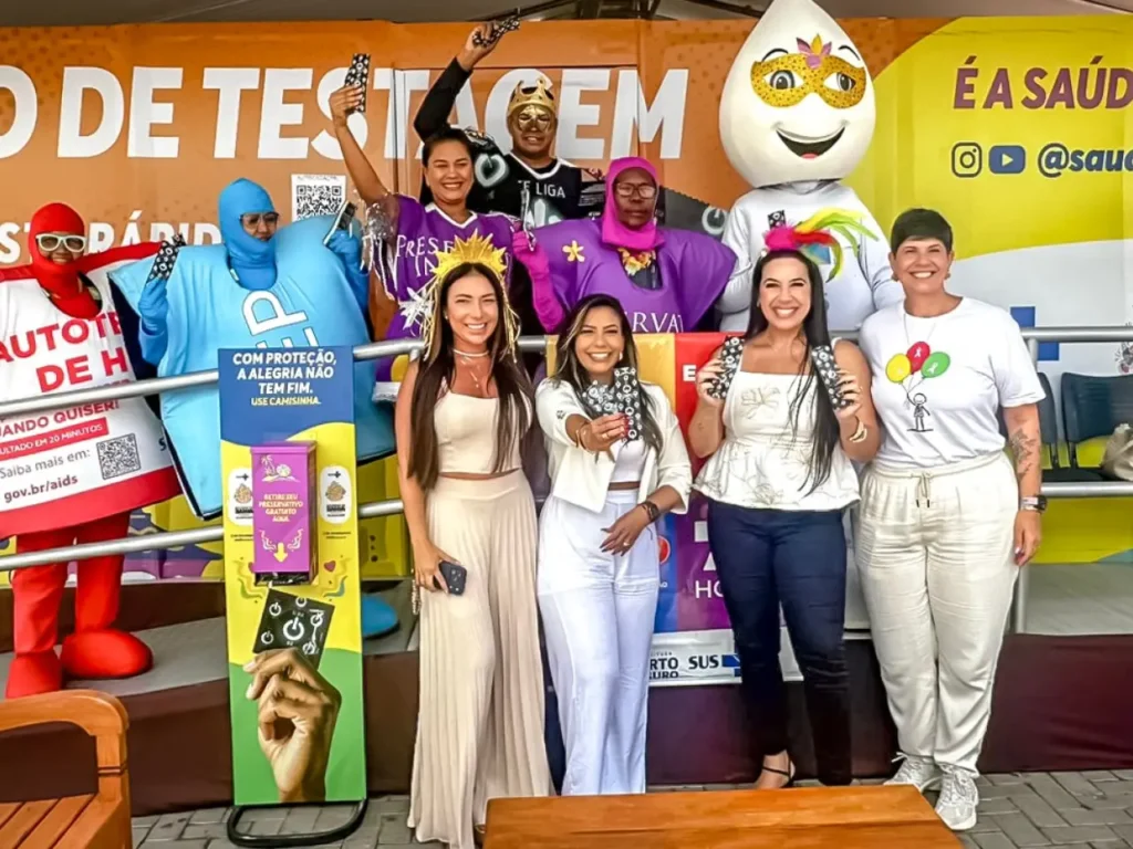 Em um dos maiores carnavais do Brasil, a saúde sexual também faz parte da festa