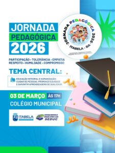 Itabela: Prefeitura promove Jornada Pedagógica 2026 no dia 03 de março e reforça compromisso.