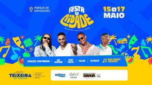 Teixeira de Freitas divulga programação da Festa da Cidade com grandes atrações nacionais