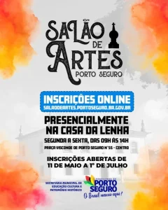 Porto Seguro abre inscrições para Salão de Artes que vai valorizar talentos locais