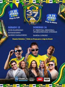 Shows animam segunda noite de comemorações pelos 37 anos de Itabela